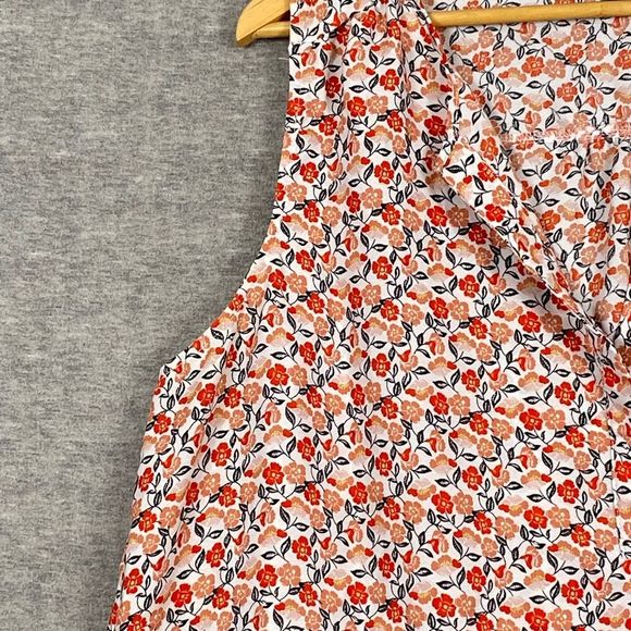 Zac & Rachel Womens Multicolored Floral Sleeveless Open Pullover Blouse Size XL - Picture 5 of 12